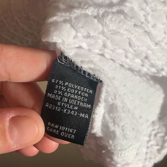 Kim & Cami White Stretchy Top NWT - Picture 5 of 5